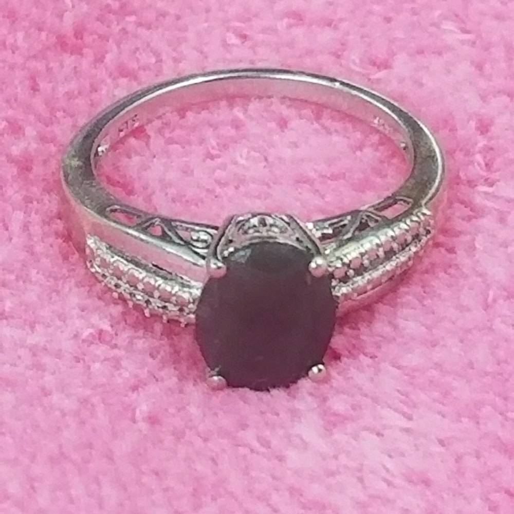 STERLING SILVER 925 WOMEN RING .925  SZ 9 - Picture 3 of 4